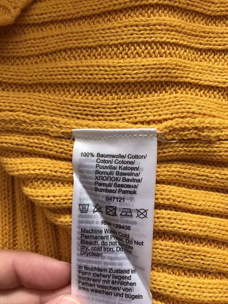 Bonprix Mustard Long Sleeve Soft Knit Jumper Dress Size 22/24 - Picture 4 of 7